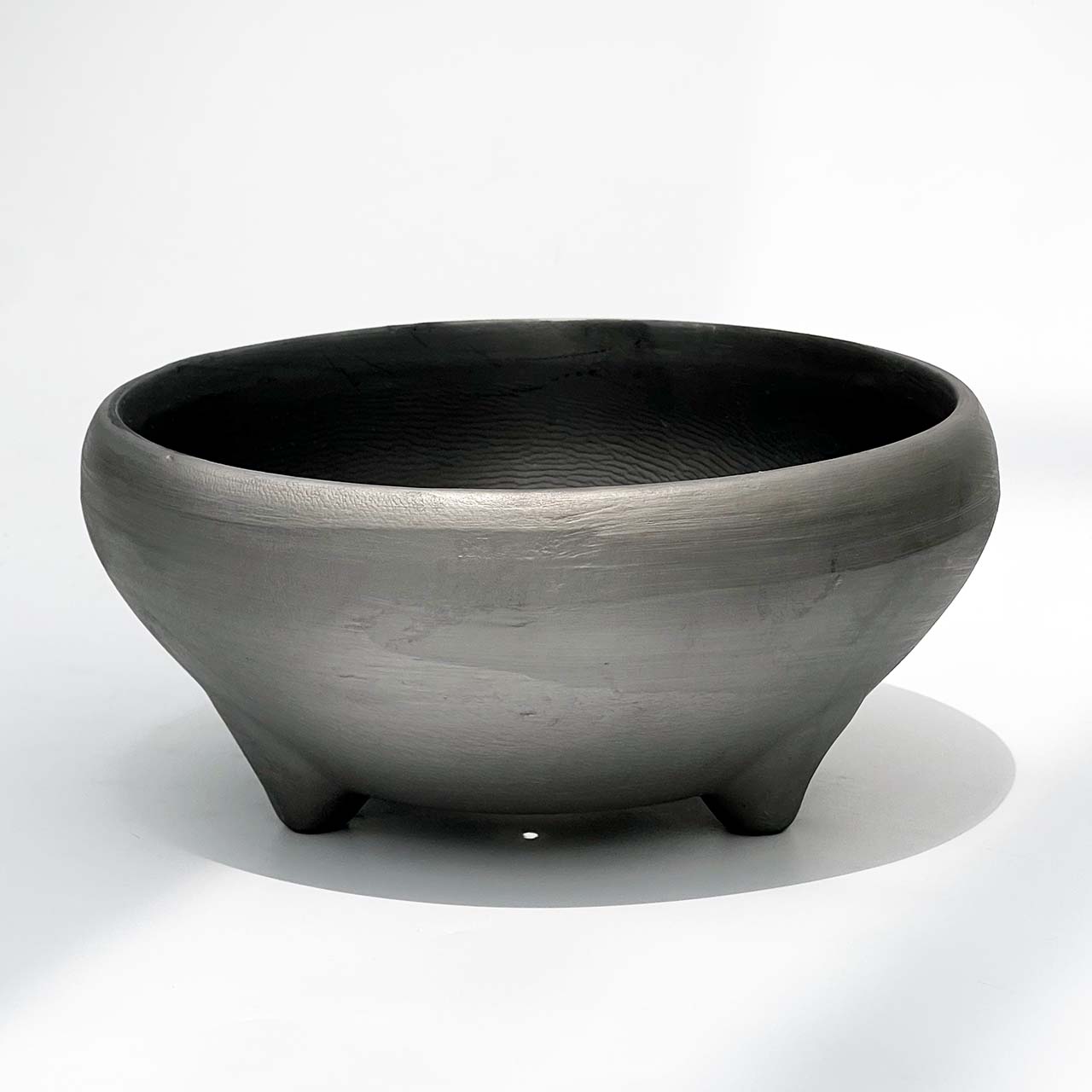 燻 瀬戸焼 盆栽鉢 TEPPATSU PLANTER 6" SUMI