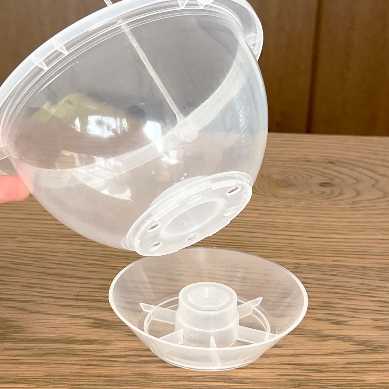 ネガミエル エアー AIR 5号 【3個セット】 浅岡園芸 吊り鉢 ハンギング 透明 半透明 おしゃれ