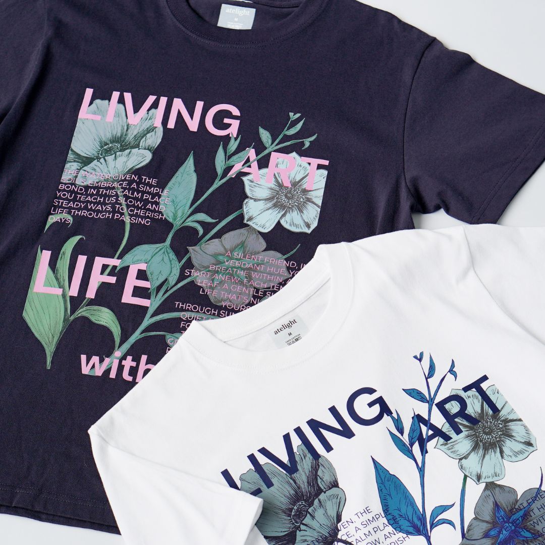 【T-SHIRT WHITE】LIVING ART