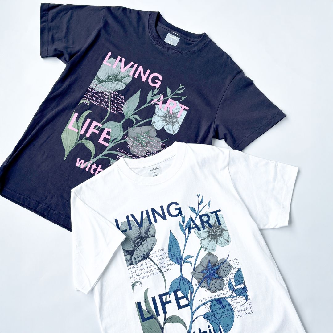 【T-SHIRT WHITE】LIVING ART