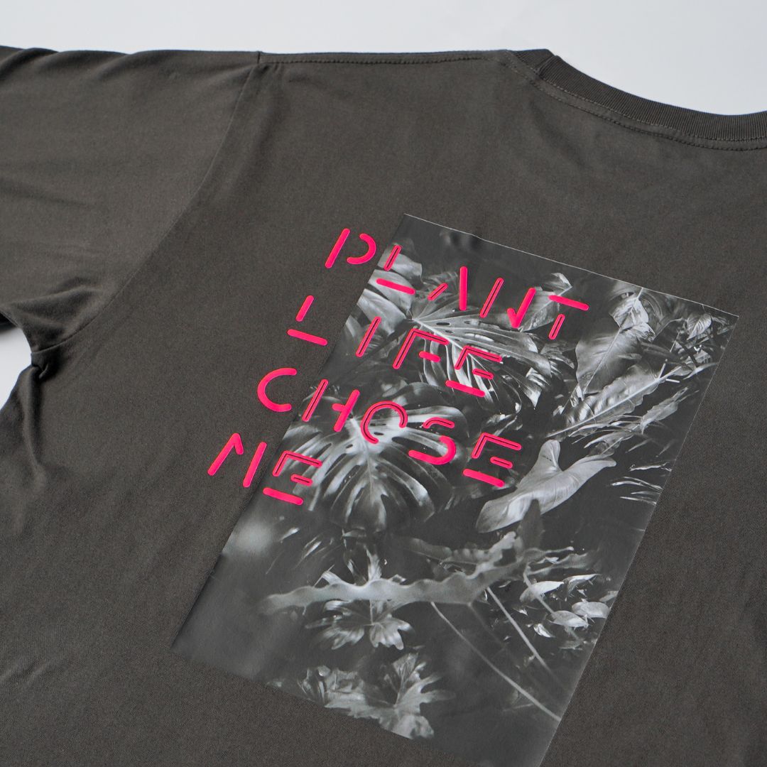 【T-SHIRT SUMIxPINK】PLANT LIFE CHOSE ME