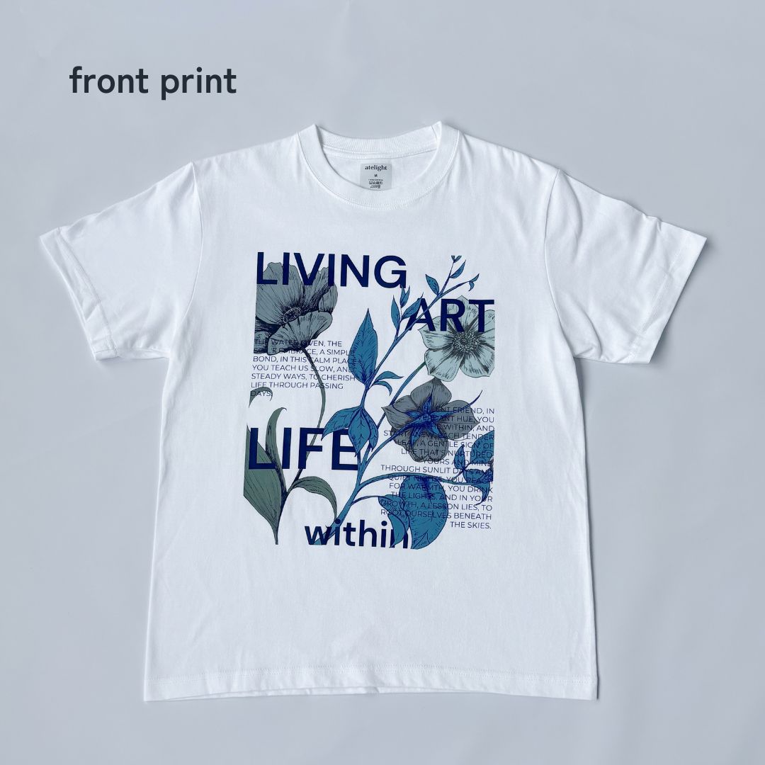 【T-SHIRT WHITE】LIVING ART