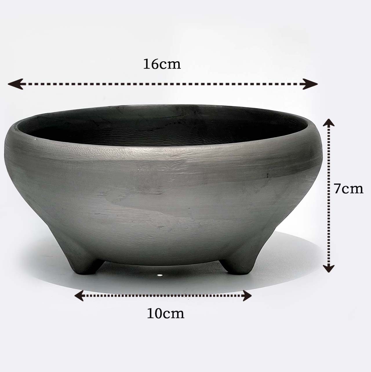 燻 瀬戸焼 盆栽鉢 TEPPATSU PLANTER 6