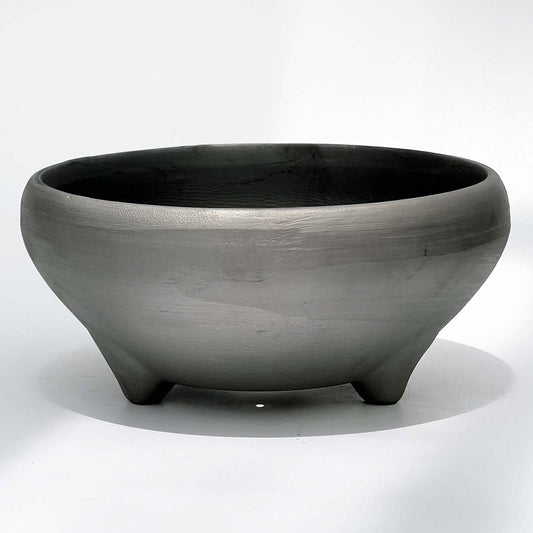 燻 瀬戸焼 盆栽鉢 TEPPATSU PLANTER 6" SUMI